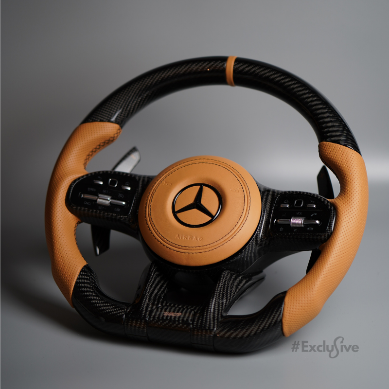 Exclusive Steering Custom Steering Wheel  for 2018+ Mercedes Benz C / CLA / CLS / E / G / GLA / GLB / GLE / GT / S Class AMG