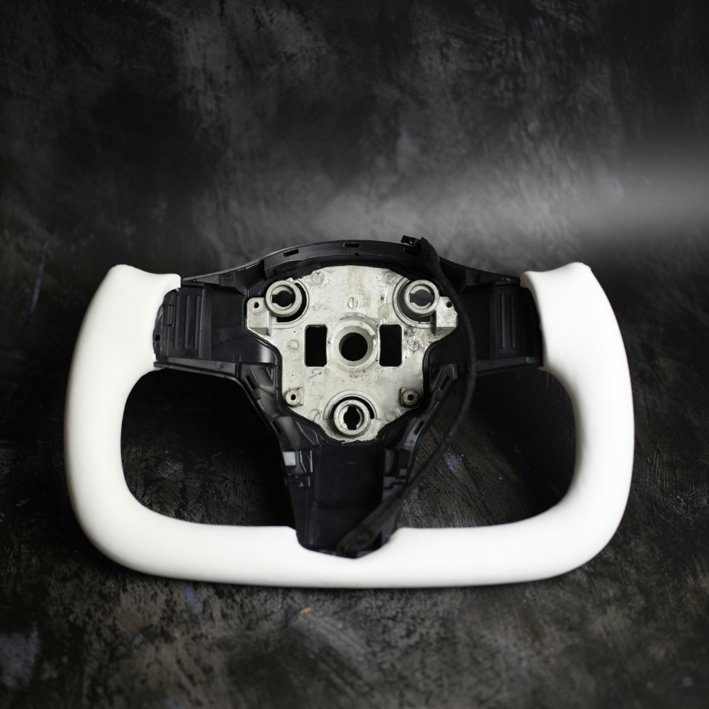 Exclusive Steering Custom Steering Wheel  for Tesla 2020+ Model Y / 2017+ Model 3 Round Convert to Yoke  - In Stock