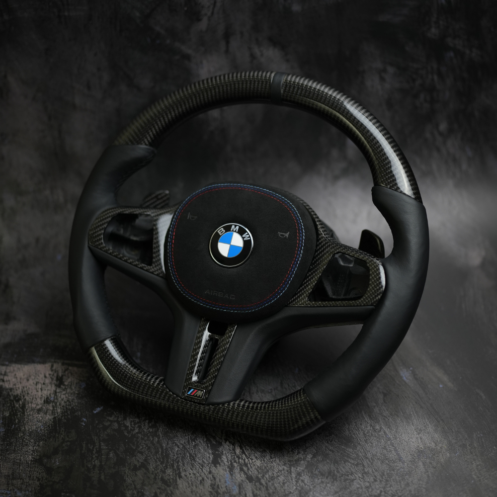 18-24 BMW M2 M3 M4 M5 M8 X3M X4M X5M X6M X7 M60 Custom Steering Wheels | G07 G87 G80 G82 G83 F90 F91 F92 F93 F95 F96 F97 F98