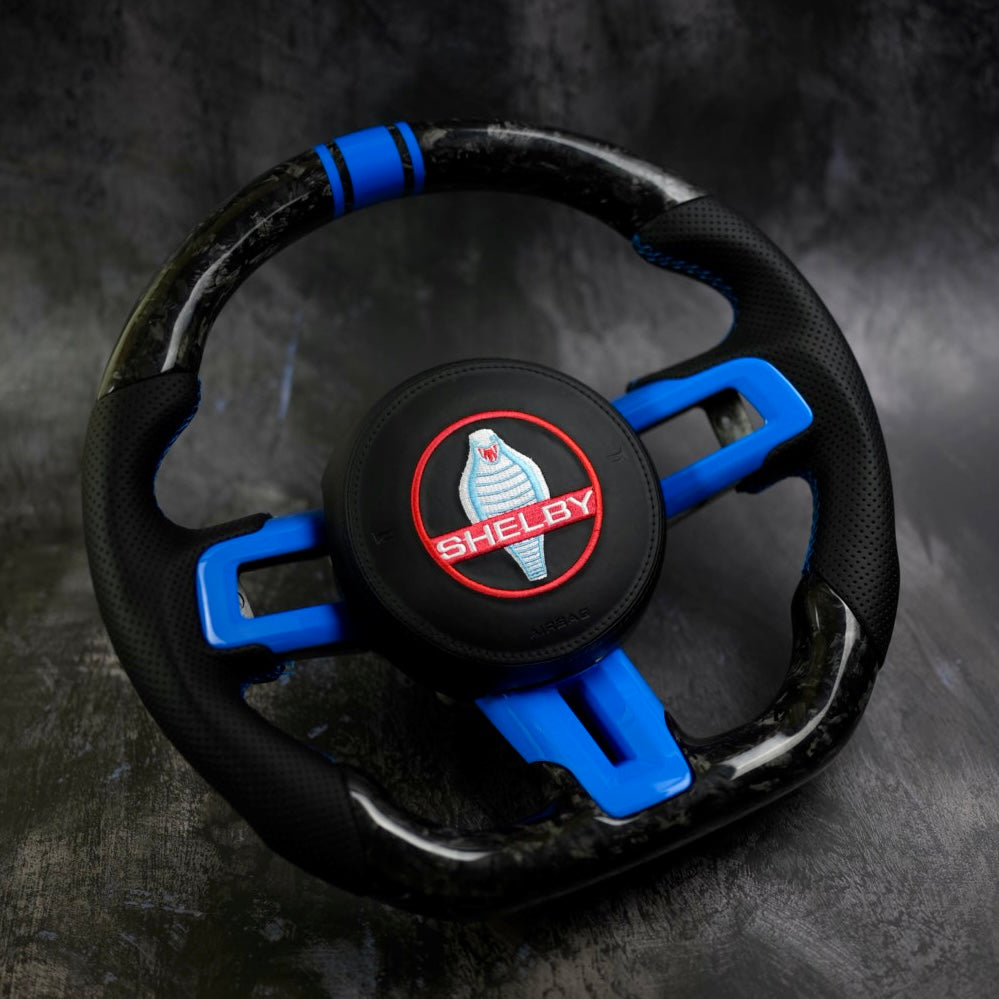 Ford Mustang custom steering wheel