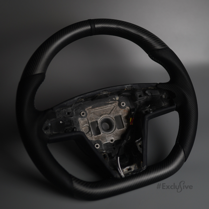 21-23 Tesla Model S / Model X / Plaid Yoke to Full-Wheel Conversion Custom Steering Wheel