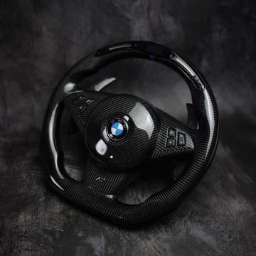 Exclusive Steering Custom Steering Wheel  for 04-10 BMW 5 M5 6 M6 Series | E60 E63 E64