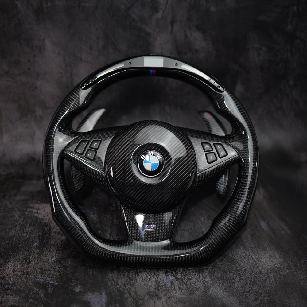 Exclusive Steering Custom Steering Wheel  for 04-10 BMW 5 M5 6 M6 Series | E60 E63 E64