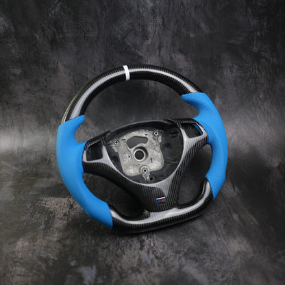 05-13 BMW 1/3/X1/X3/M3 Series M Sport Custom Steering Wheel | 3 Series/M3  E90 E91 E92 E93/ 1 Series E82/E88/ X1 E84/ X3 E83