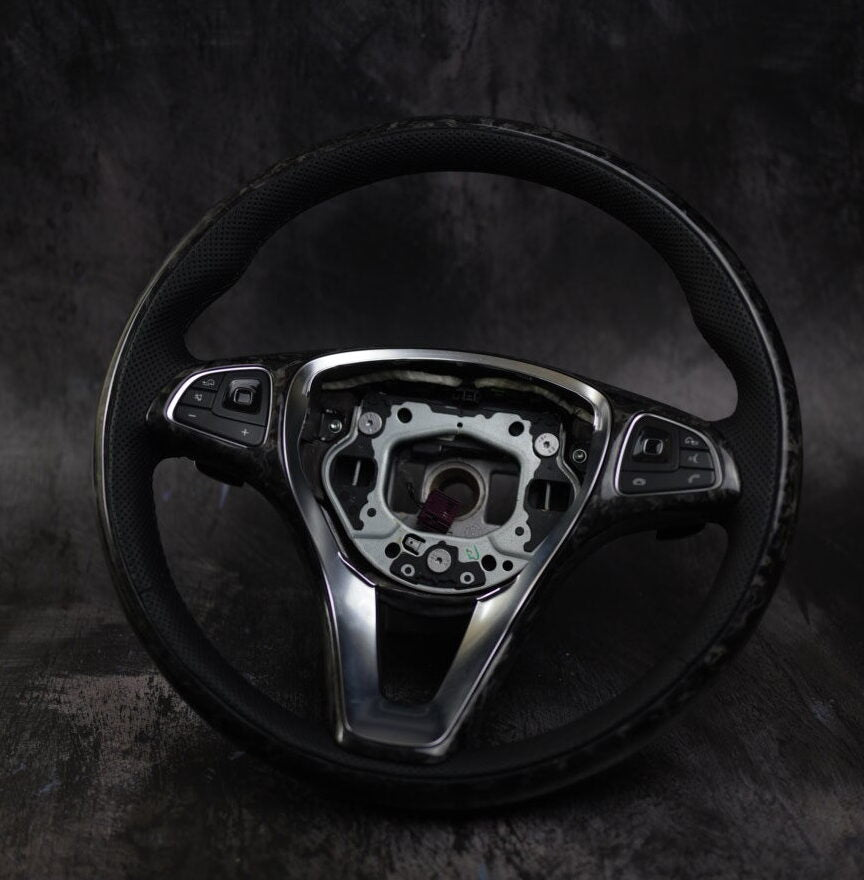 Exclusive Steering Custom Steering Wheel  for 15-19 Mercedes Benz C/ CLA/ CLS/ E / GLA/ GLC/ GLE Class Non-AMG  | W205 W213 X156 W166 W218