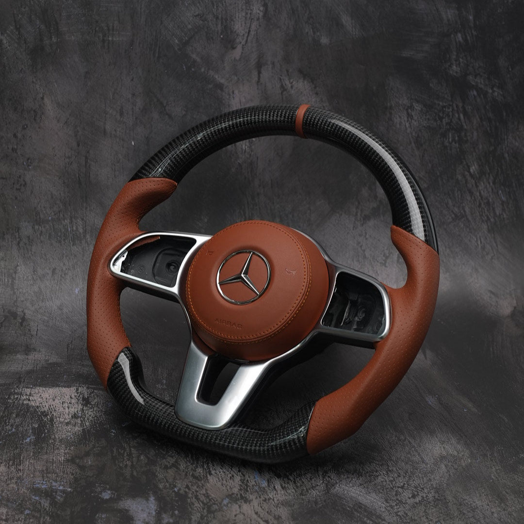 Exclusive Steering Custom Steering Wheel  for Mercedes Benz C / CLA / CLS / E / G / GLA / GLE / S Class Non-AMG  | 2018-2020