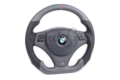 05-13 BMW 1/3/X1/X3/M3 Series M Sport Custom Steering Wheel | 3 Series/M3  E90 E91 E92 E93/ 1 Series E82/E88/ X1 E84/ X3 E83