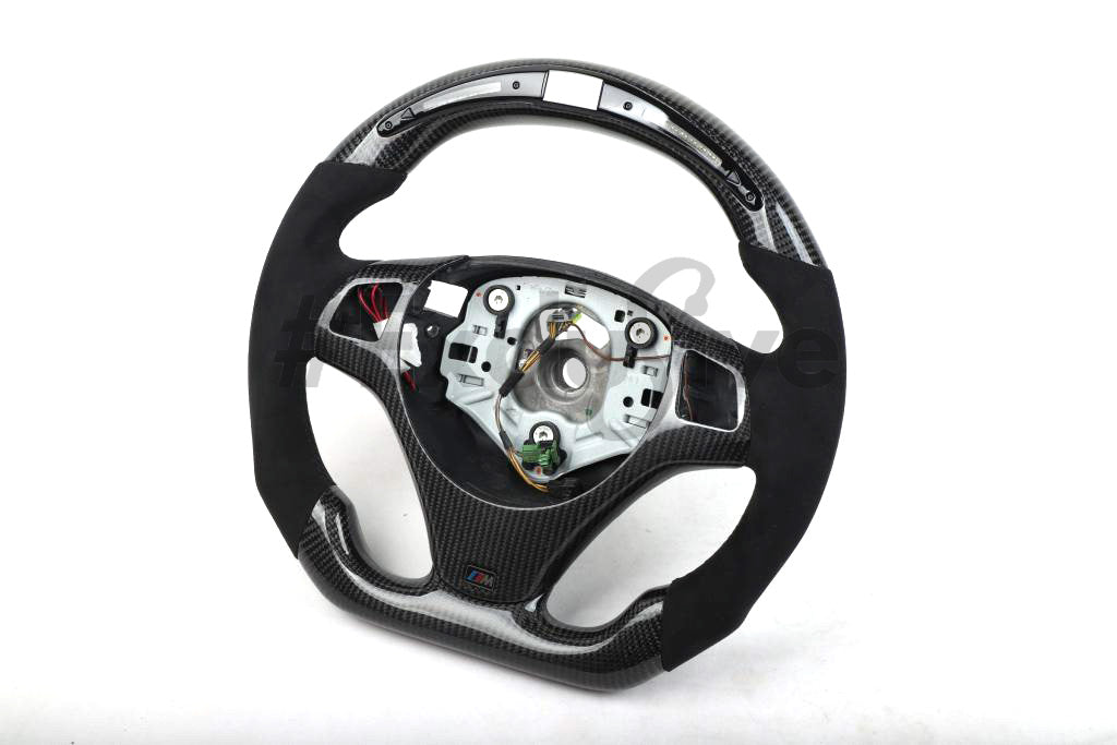 05-13 BMW 1/3/X1/X3/M3 Series M Sport Custom Steering Wheel | 3 Series/M3  E90 E91 E92 E93/ 1 Series E82/E88/ X1 E84/ X3 E83