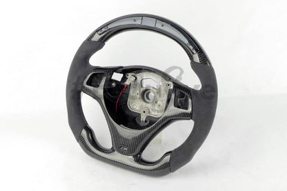 05-13 BMW 1/3/X1/X3/M3 Series M Sport Custom Steering Wheel | 3 Series/M3  E90 E91 E92 E93/ 1 Series E82/E88/ X1 E84/ X3 E83