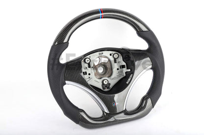 05-13 BMW 1/3/X1/X3/M3 Series M Sport Custom Steering Wheel | 3 Series/M3  E90 E91 E92 E93/ 1 Series E82/E88/ X1 E84/ X3 E83