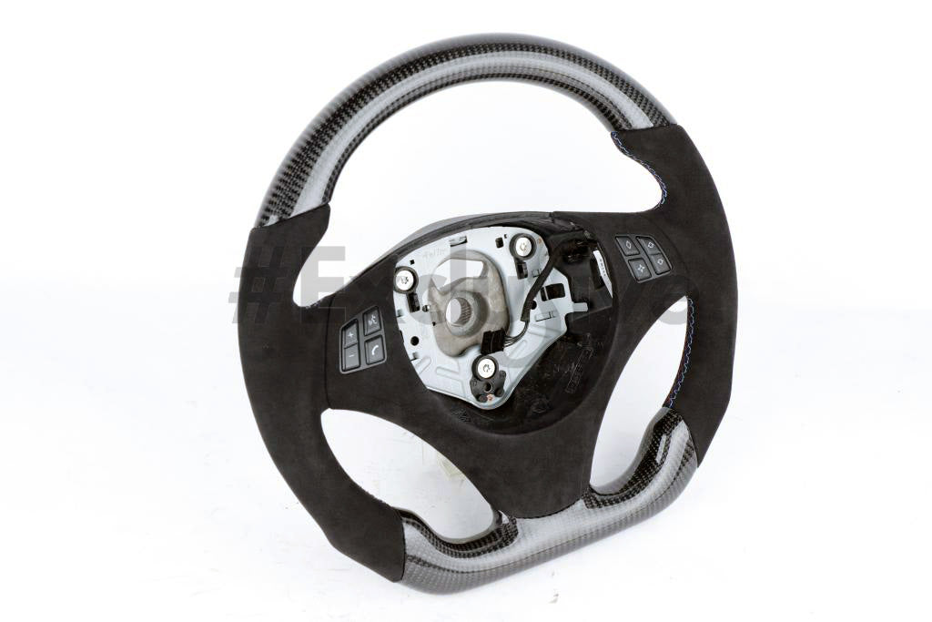 05-13 BMW 1/3/X1/X3/M3 Series M Sport Custom Steering Wheel | 3 Series/M3  E90 E91 E92 E93/ 1 Series E82/E88/ X1 E84/ X3 E83