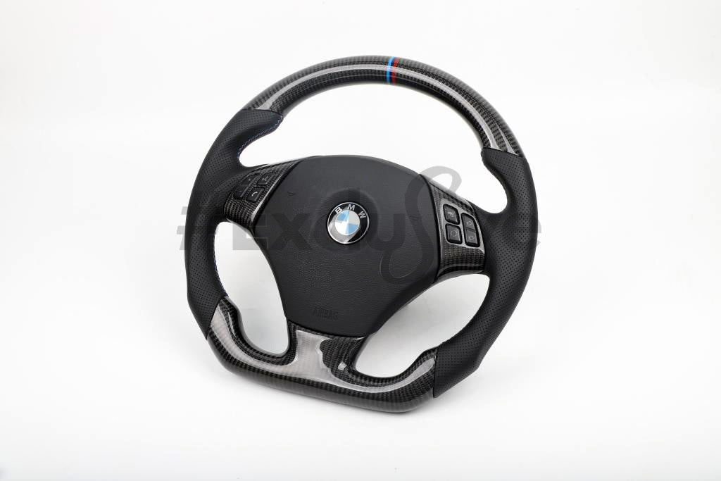 05-13 BMW 1/3/X1/X3/M3 Series M Sport Custom Steering Wheel | 3 Series/M3  E90 E91 E92 E93/ 1 Series E82/E88/ X1 E84/ X3 E83