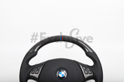 05-13 BMW 1/3/X1/X3/M3 Series M Sport Custom Steering Wheel | 3 Series/M3  E90 E91 E92 E93/ 1 Series E82/E88/ X1 E84/ X3 E83