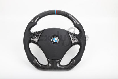 05-13 BMW 1/3/X1/X3/M3 Series M Sport Custom Steering Wheel | 3 Series/M3  E90 E91 E92 E93/ 1 Series E82/E88/ X1 E84/ X3 E83