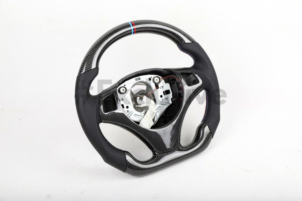 05-13 BMW 1/3/X1/X3/M3 Series M Sport Custom Steering Wheel | 3 Series/M3  E90 E91 E92 E93/ 1 Series E82/E88/ X1 E84/ X3 E83