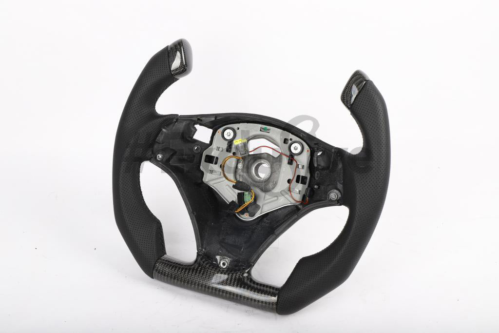 05-13 BMW 1/3/X1/X3/M3 Series M Sport Custom Steering Wheel | 3 Series/M3  E90 E91 E92 E93/ 1 Series E82/E88/ X1 E84/ X3 E83