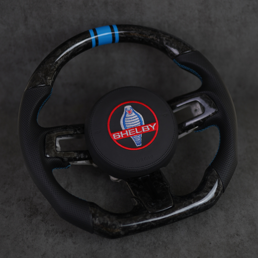 Ford Mustang custom steering wheel