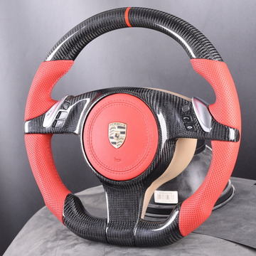 Exclusive Steering Custom Steering Wheel  for Porsche 911 (991.1) / Boxster (987.2 981) / Cayman (981) / Cayenne (958) / Panamera (970) PDK  | 2009+