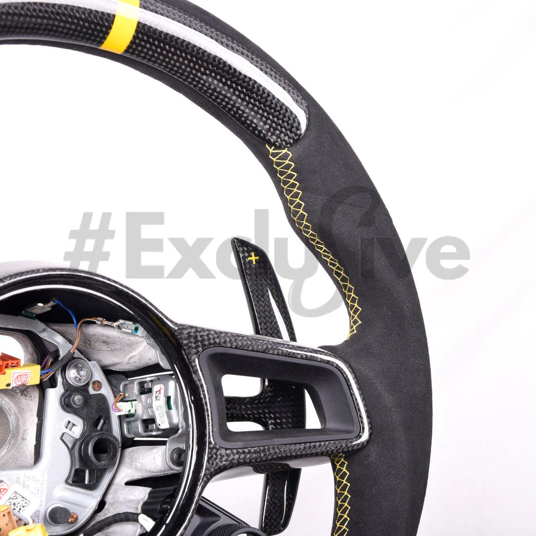 custom porsche steering wheel