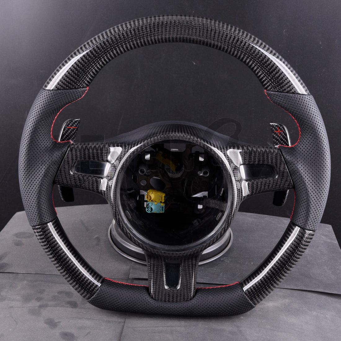 porsche custom steering wheel